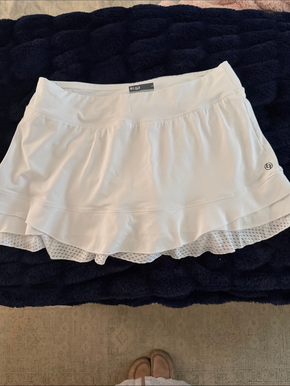 Fila White Ruffle Layered Skater Tennis Skirt